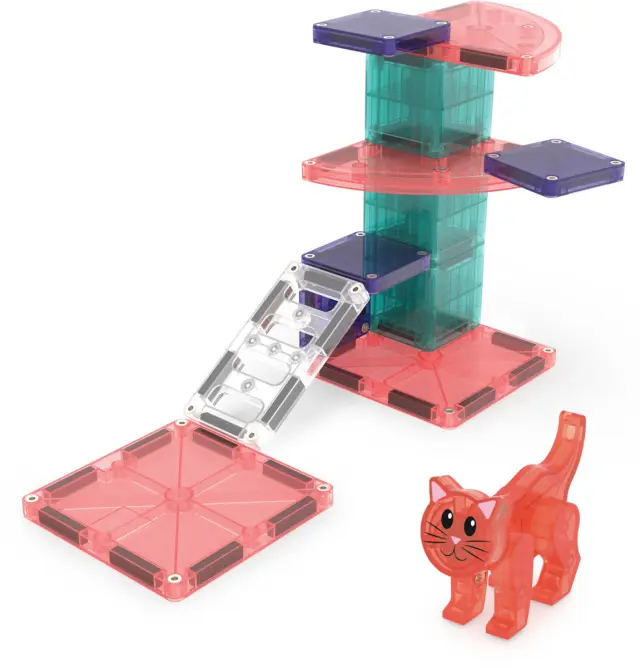 Magna-Tiles Μαγνητικά Πλακίδια Cat Tree 13 Κομμάτια (3+ ετών) 252013CT 2