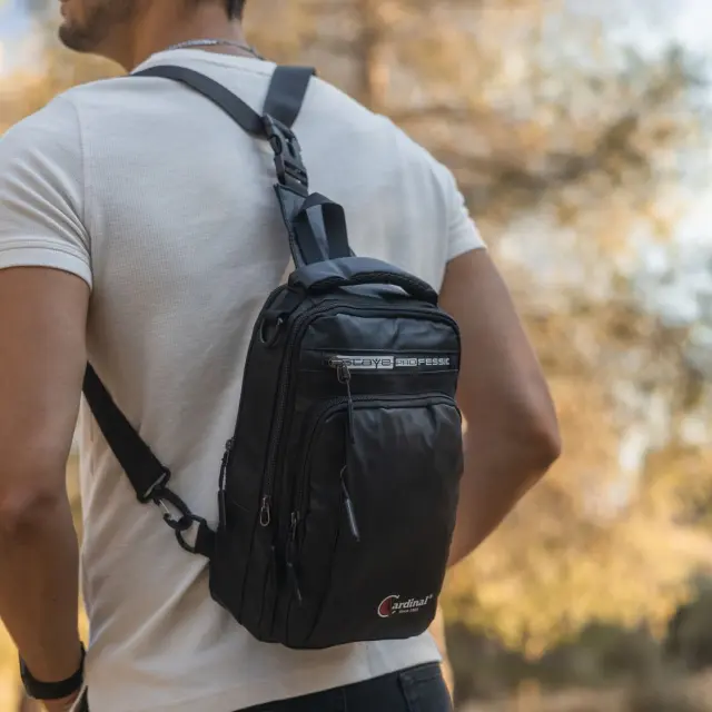 Τσαντάκι ώμου χιαστί crossbody mini backpack Cardinal 1200 μαύρο - One Size 2