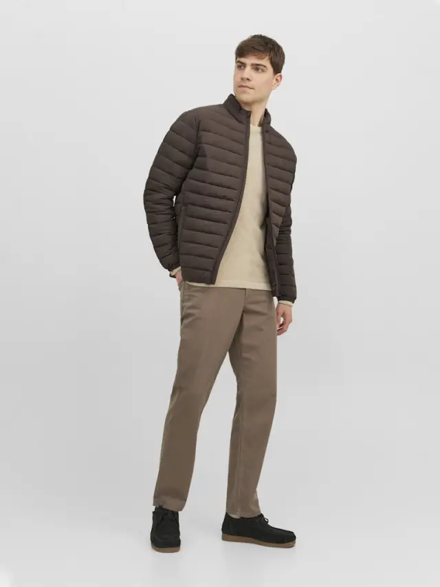 JJERECYCLE PUFFER COLLAR NOOS - Seal Brown