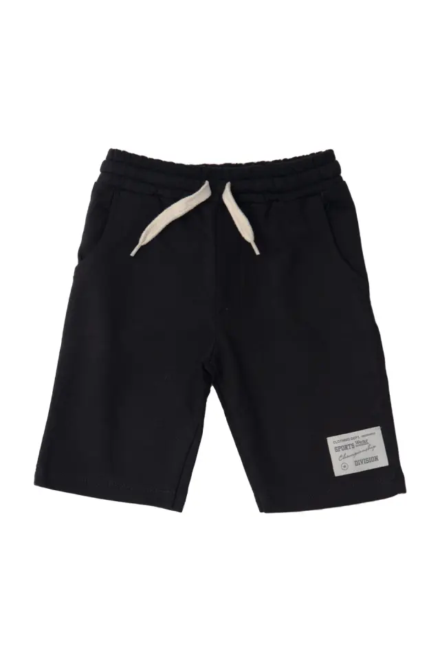 Shorts Βερμούδα Kid με Κορδόνι Μαύρο
