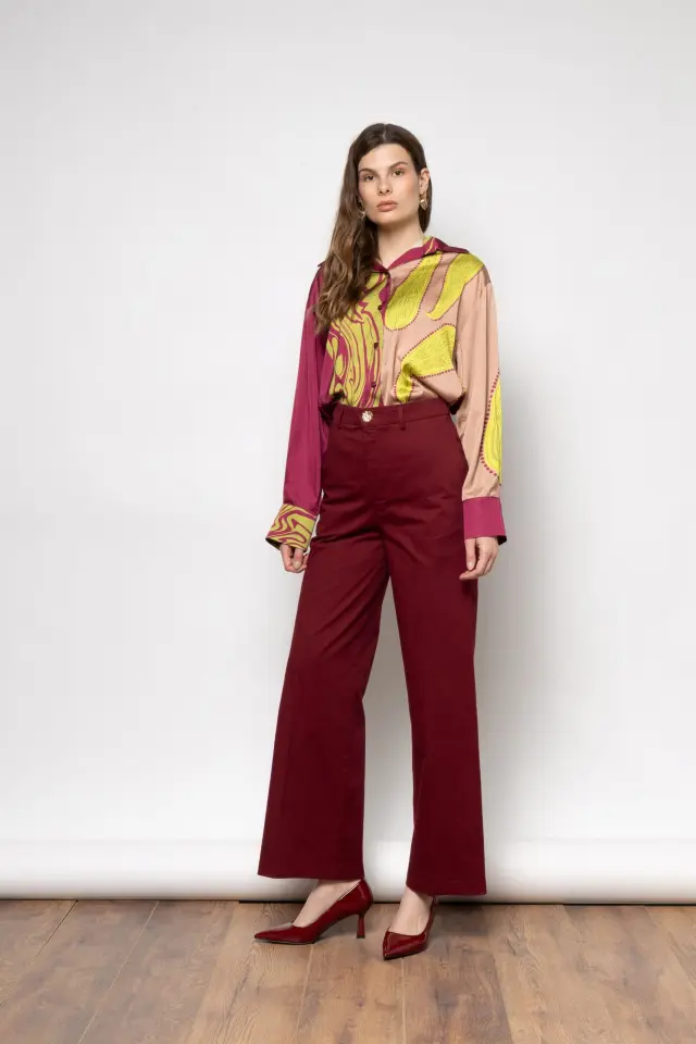 Nema Resort Wear “Amira” pant (15003N221-BORDEAUX) - S