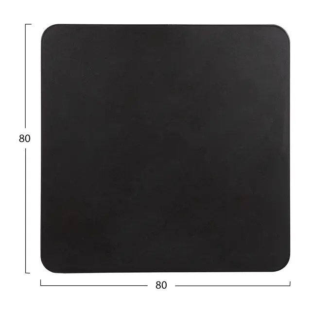 ΕΠΙΦΑΝΕΙΑ ΤΡΑΠΕΖΙΟΥ SINTERED STONE ΤΕΤΡΑΓΩΝΗ FB96655.01 ΜΑΥΡΗ ΜΕ ΠΛΑΙΣΙΟ ALU ΜΑΥΡΟ 80x80εκ. 2