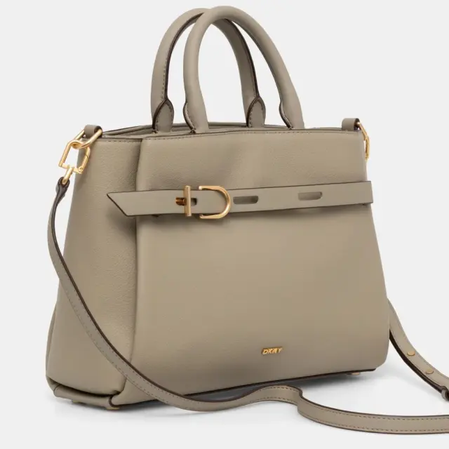 Γυναικεία Δερμάτινη Τσάντα Χειρός Ώμου DKNY Onyx Satchel R44DAI68 TOF Τάουπε Πούρο - One Size 2