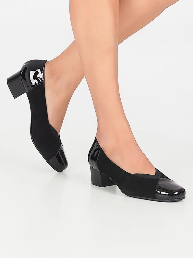 Soffice Sogno Γόβες Γυναικείο δέρμα Nubuck Μαύρο ASS/5503 NERO 2