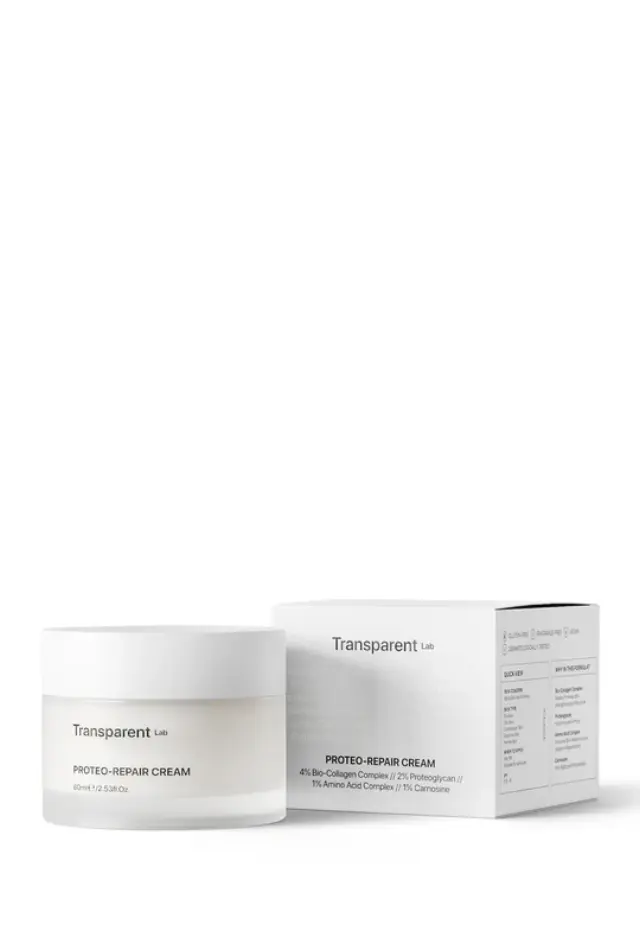 Niche Beauty Lab - Transparent - Proteo Repair Cream- Κρέμα προσώπου για την αντιγήρανση, την ενυδάτωση και τη σύσφιξη,60ml