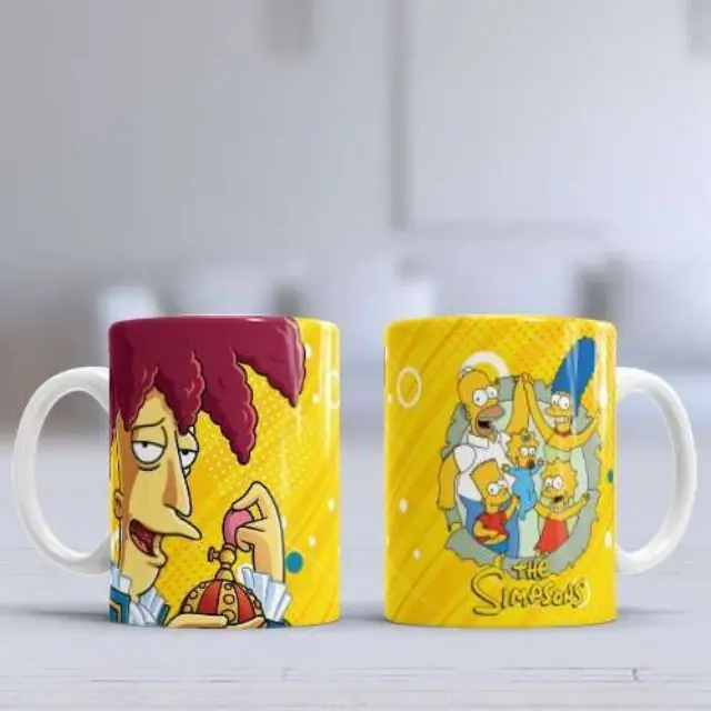 Kούπα κεραμική λευκη 330ml Simpsons - Sideshow Bob η κούπα είναι με συσκευασία δώρου