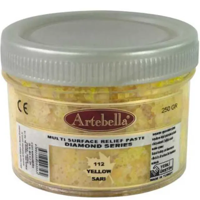 Artebella Πάστα Relief Diamond Series 112 Yellow - 250gr