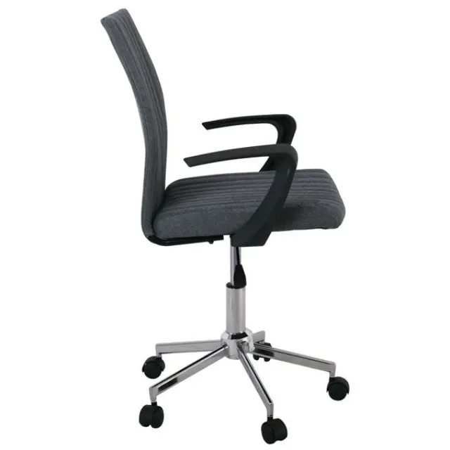 Πολυθρόνα BF502 Ύφασμα Γκρι 55x48x94/104cm 3