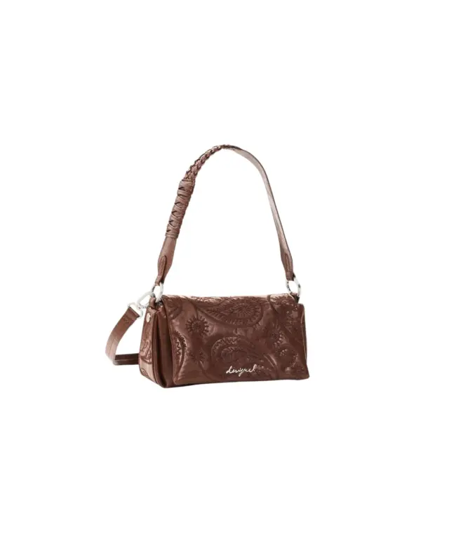 Desigual - Γυναικείο Τσαντάκι Ώμου / Χιαστί Siroco Naron Mini Flap 26WAXPAB-6011 Καφέ 2