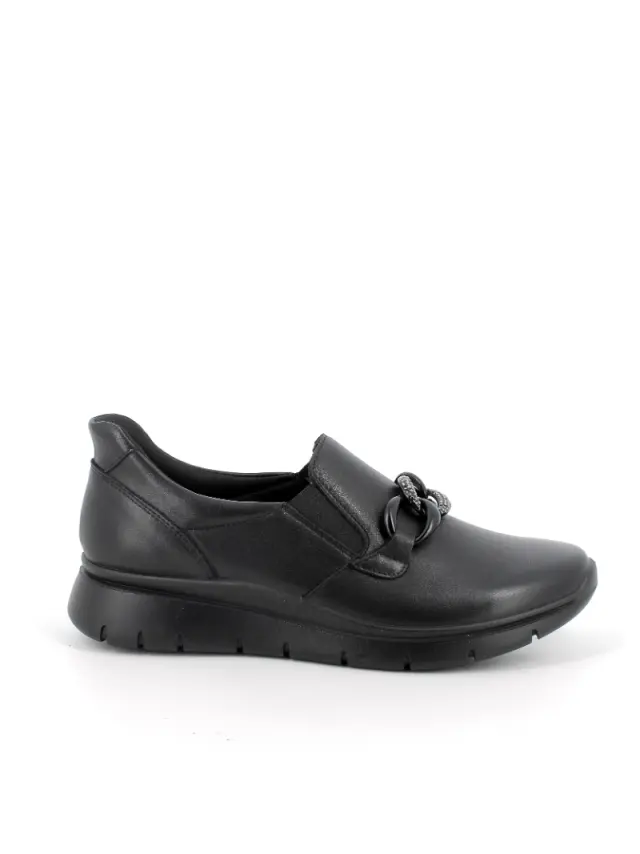Imac Μοκασίνια-Loafers Γυναικείο δέρμα Μαύρο IMA/856530 NERO - 36 3