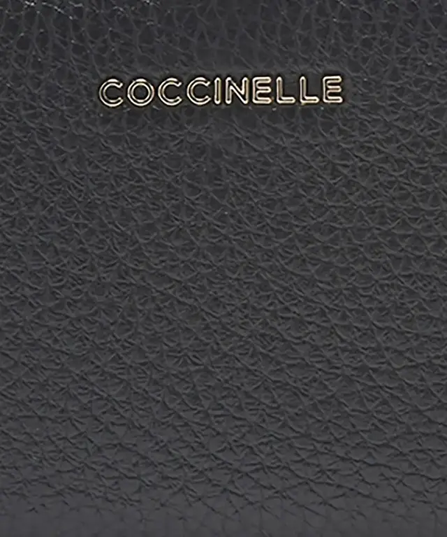 Coccinelle - Γυναικείο Πορτοφόλι Metallic Soft Small E2MW511D101-001 Μαύρο 3
