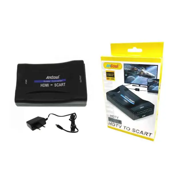 Andowl Μετατροπέας εικόνας και ήχου HDTV σε SCART QY-V06 - HDTV to SCART 075882