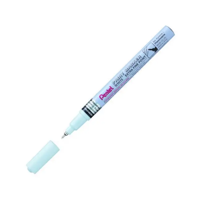 Pentel Μαρκαδόρος Λαδιού Λευκός Extra Fine (MFP10W)