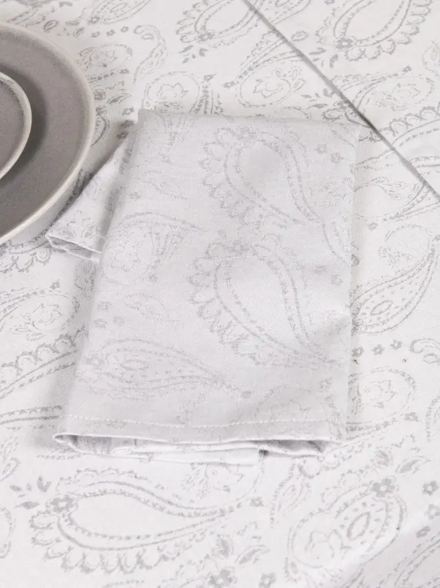 Τραπεζομάντηλο 160x265 Nima Flow Gray 40% Βαμβάκι-35% Πολυέστερ-23% Βισκόζη-2% Λινό 2