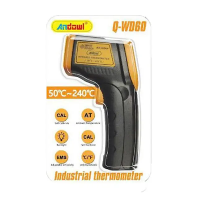 Andowl Q-WD60 Θερμόμετρο Υπερύθρων 50°C έως 240°C
