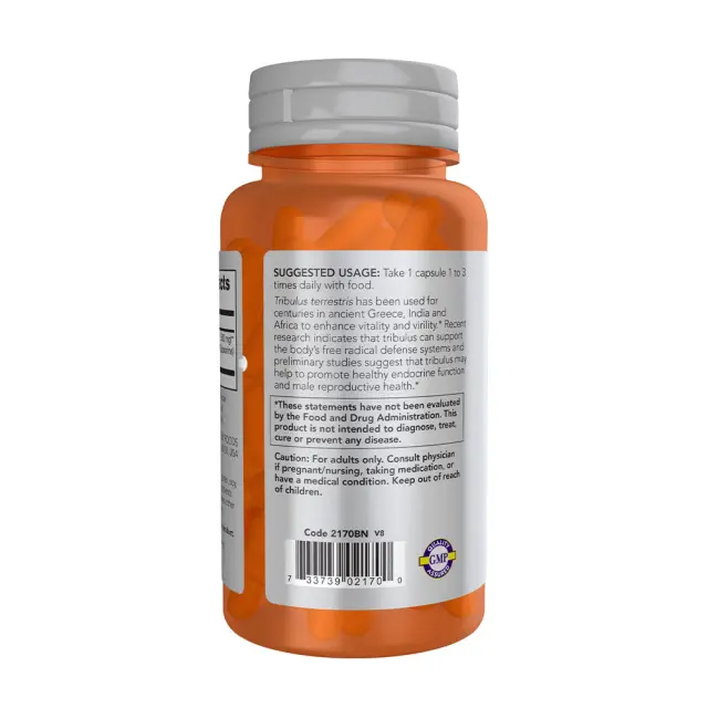 Now Foods Tribulus 500mg 100 Veg Caps (733739021700) 3