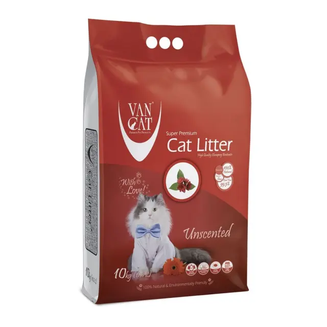 Van Cat Natural Άμμος Υγιεινής Μπετονίτη Χωρίς Άρωμα 11.8Lt (10Kg) Μονόχρωμο