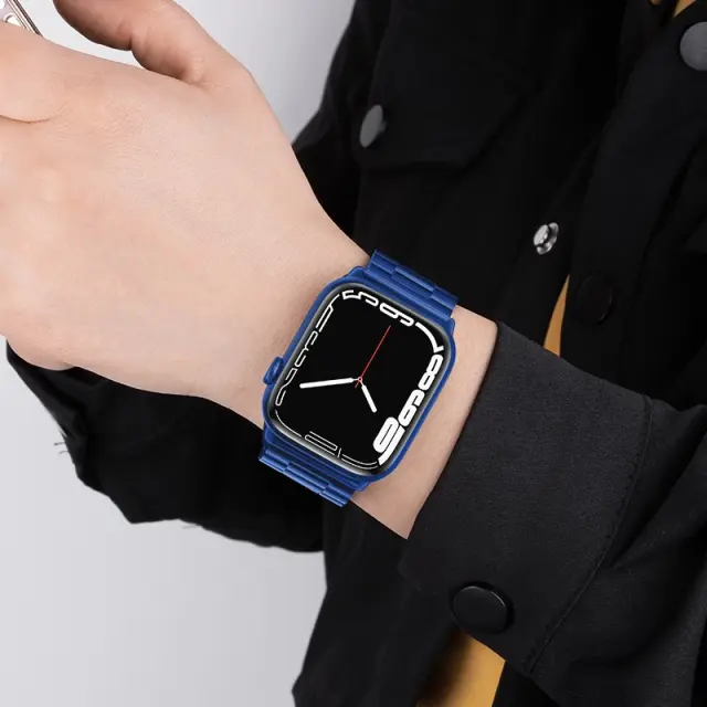 Watchband Hoco WA10 Grand series 38/40/41mm για Apple Watch 1/2/3/4/5/6/7/8/SE Stainless Steel Μπλε 3