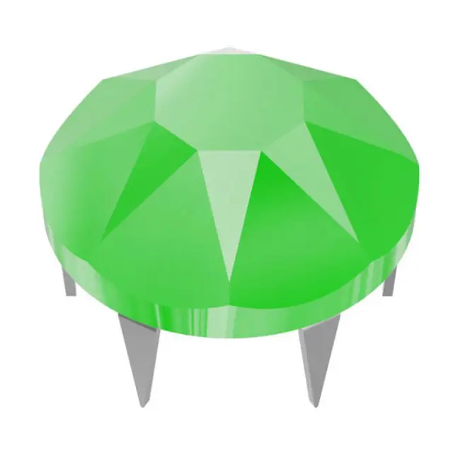 Swarovski Τρουκς 53303 Rose Pin 2078 Xirius Rose SS20 (4.8mm) Crystal Electric Green - Stainless Steel Casing - 20τεμ