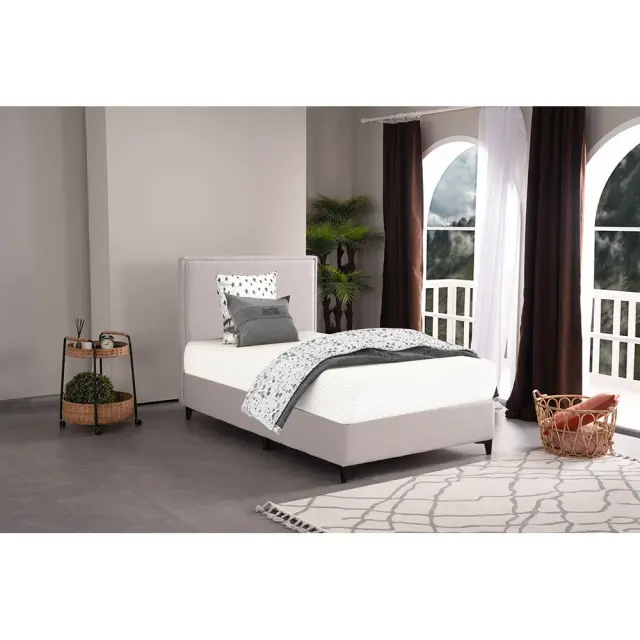 Κρεβάτι με αποθηκ. χώρο "Frame-Beige" 2