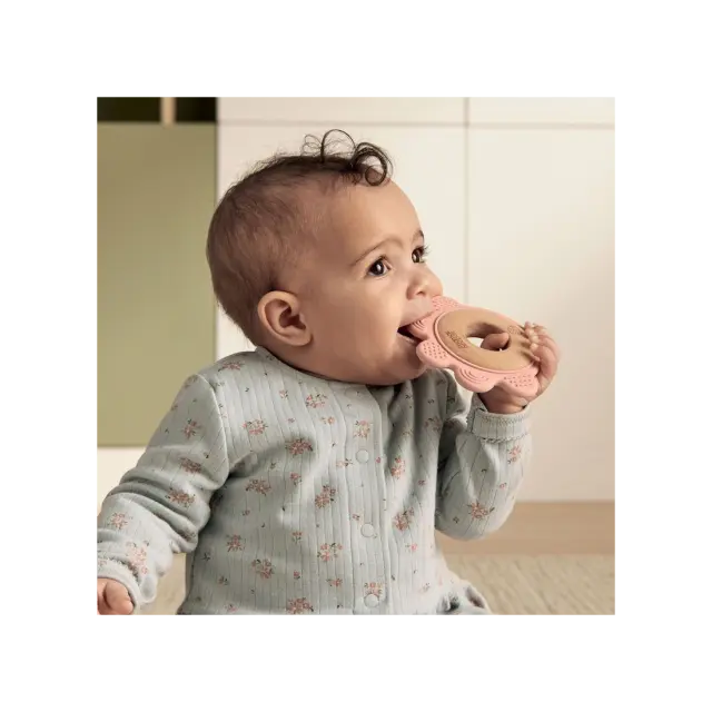 Μασητικό Σιλικόνης Mamas & Papas Pink Flower 26180309 3