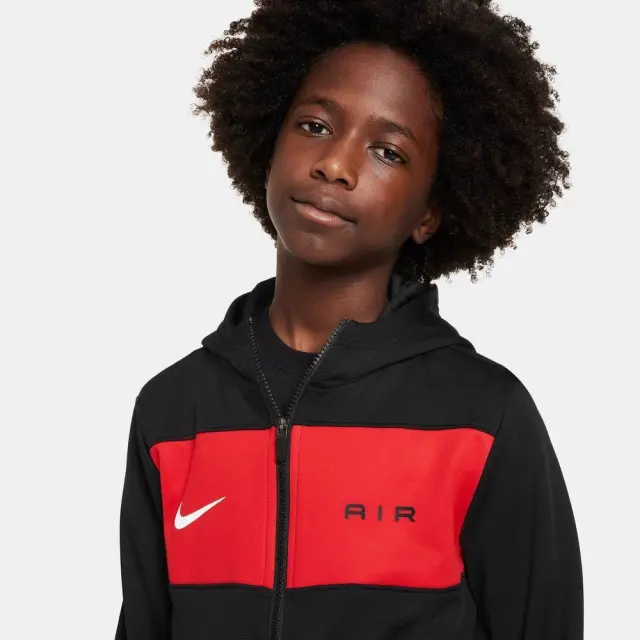 Nike Fleece ΠΑΙΔΙΚΗ ΖΑΚΕΤΑ (FV2344-012) - Μαύρο-Κόκκινο - M 10-12 ετών 3