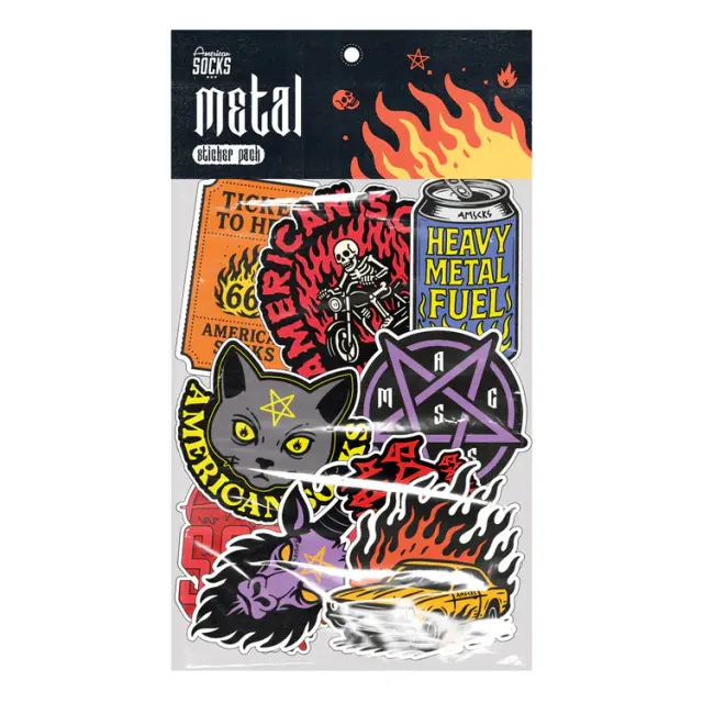 American Socks Metal Sticker Pack Αυτοκόλλητα Streetwear