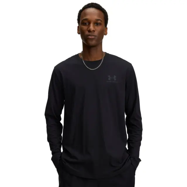 Under Armour Sportstyle Long Sleeve (1329585-002) - Μαύρο-Γκρί