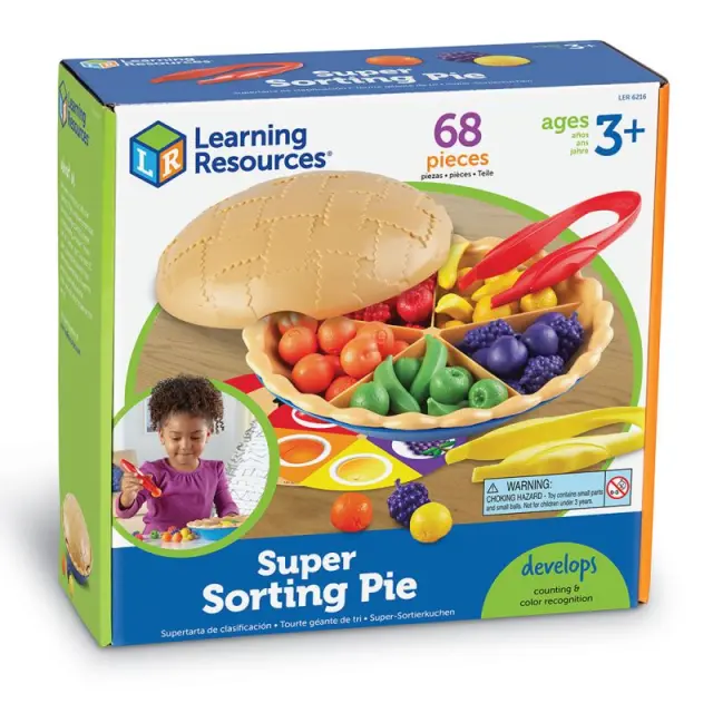 Learning Resources Εκπαιδευτικό Παιχνίδι Super Sorting Pie για 3+ ετών LER6216