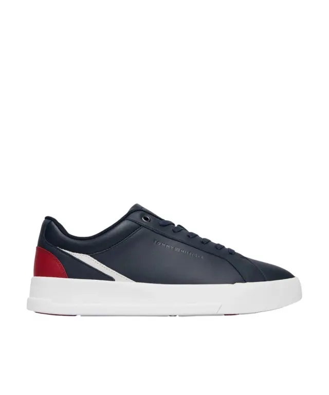 Tommy Hilfiger - Ανδρικά Sneakers Th Court Premium FM0FM05879-DW5 Μπλε Σκούρο