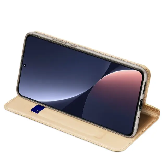 Dux Ducis® Skin Pro Wallet Θηκη Βιβλιο Δερματίνης για Xiaomi 13 Lite- Gold 2