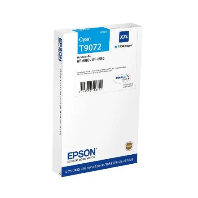 Epson T9072 XXL Γνήσιο Μελάνι Εκτυπωτή InkJet Κυανό (C13T907240)