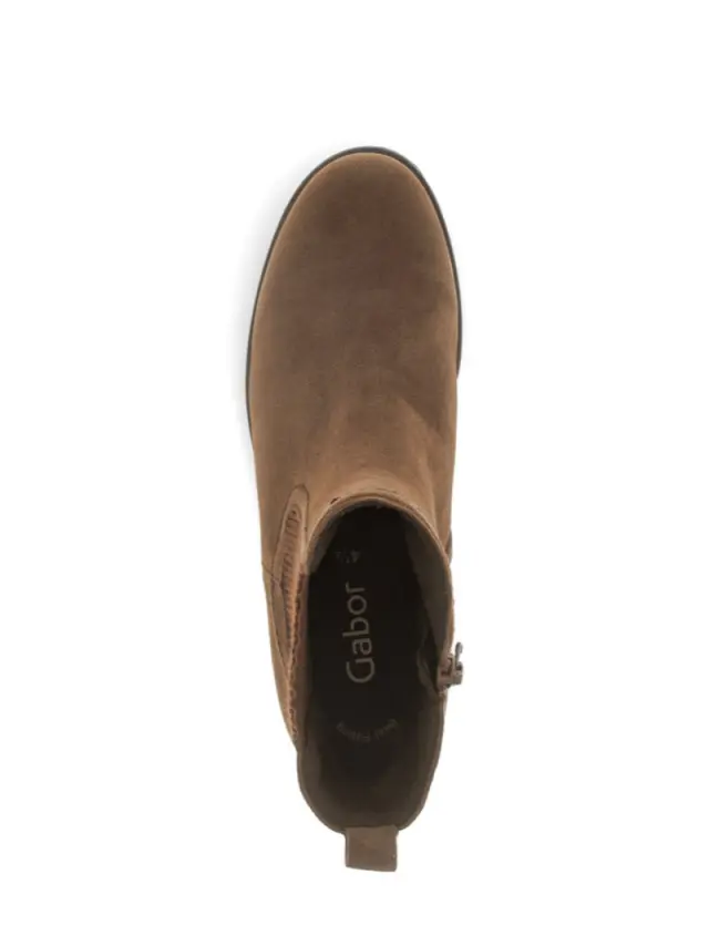 Gabor Μποτάκια Γυναικείο δέρμα Nubuck Καφέ GAB/31710 38-N/FANGO 3