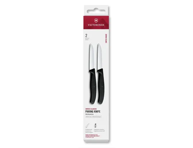 Σετ Μαχαίρια Γενικής Χρήσης Victorinox Swiss Classic με μήκος λεπίδας 8cm - Black - 2 τεμάχια6.7403.2 2