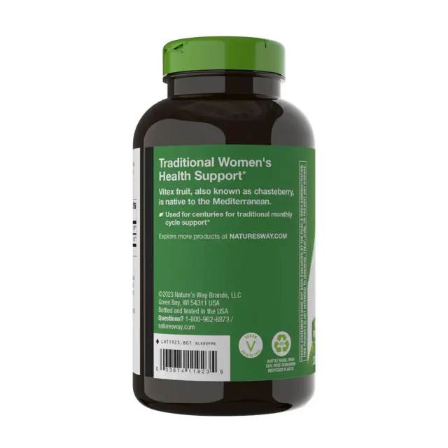 Nature's Way Vitex Fruit 320 Capsules 3