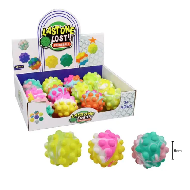 Παιχνίδι αντιστρές μπαλάκι 12τεμ - Lastone lost pressball 12pcs 790016