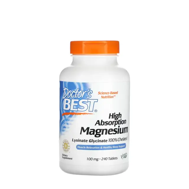 Doctor's Best High Absorption Magnesium 100 mg 240 Tablets