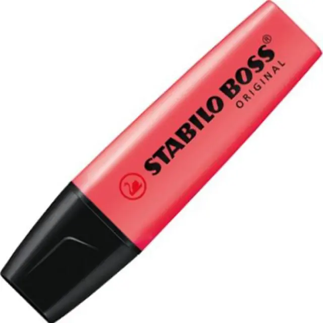 Μαρκαδόρος Υπογράμμισης STABILO BOSS 70/40 2 - 5 mm (Κόκκινο) (70/40) (STB0005)