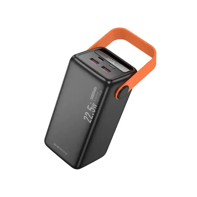 Borofone Power Bank 40000mAh 22.5W με Θύρες USB-A και USB-C Μαύρο BJ66A