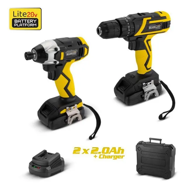 Bormann BCD2610 - Δραπ/βιδο Κρουστικό 20V, Li-Ion, 30Nm, 2 Ταχύτητες - Παλμικό Κατσαβίδι 20V,220Nm (050933)