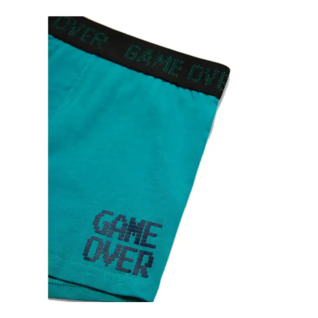 Ysabel Mora Παιδικό Boxer Αγόρι Game Over - Διπλό Πακέτο, Χρώμα Σκούρο Μπλε-Πετρόλ - 10 Y 3
