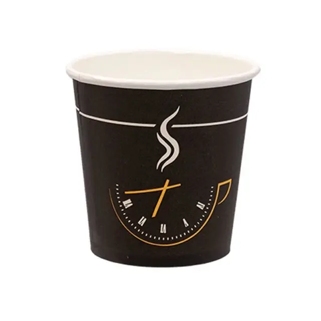 Χάρτινα ποτήρια μαύρα 4 Oz - 130ml Enjoy - 50 τεμάχια