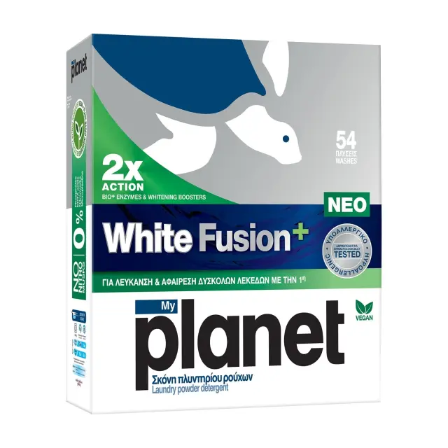 My planet Σκόνη Πλυντηρίου White Fusion + 54μεζ./2484gr
