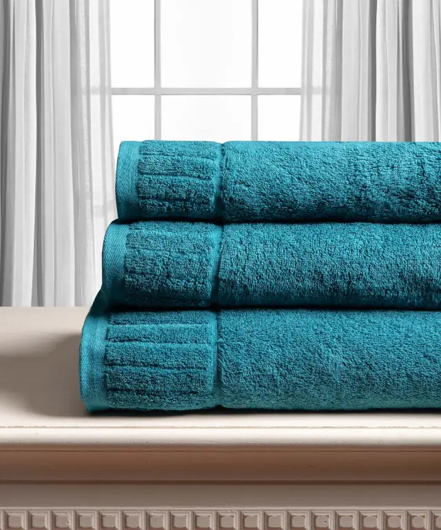 Βαμβακερή πετσέτα ΜΕΛΩΔΙΑ 600gsm (50cm x 100cm) teal - -