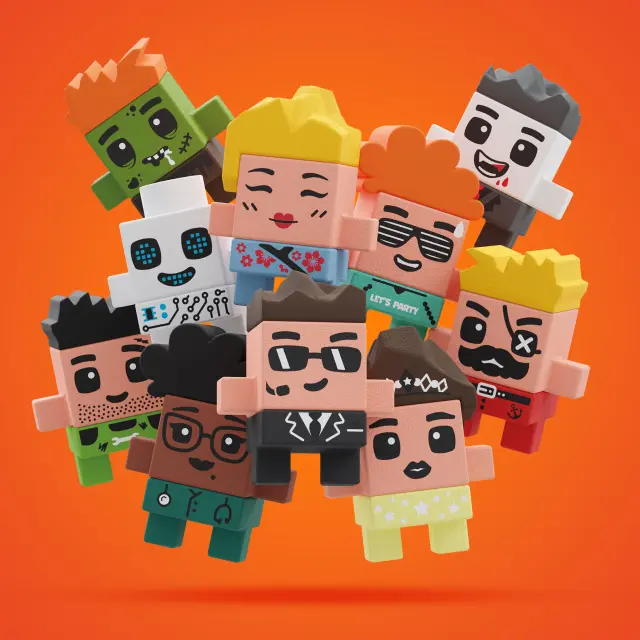Marioinex Mini Waffle Surprise Mystery Figure Φιγούρα Έκπληξη με Τουβλάκια 904381 2