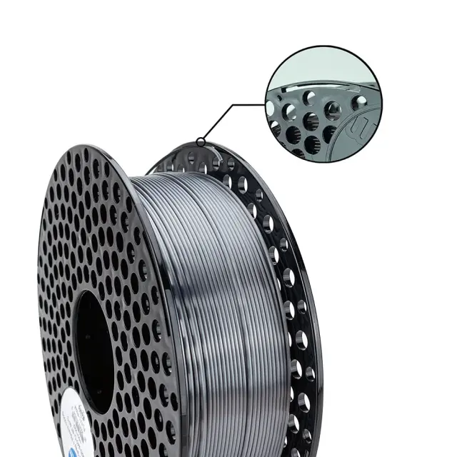 AzureFilm PLA 1.75mm Silk Graphite Grey 1kg 3
