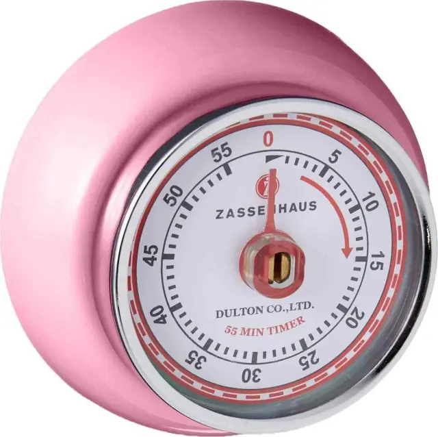 Zassenhaus Χρονόμετρο Κουζίνας Μεταλλικό Retro Collection Speed 7,2x3,5cm 55min Παστέλ