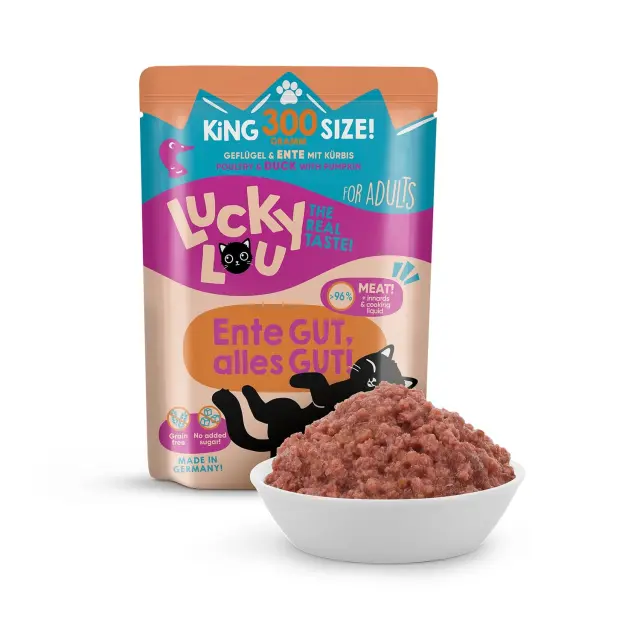 Lucky Lou LifeStage Adult Πουλερικά & Πάπια (με Κολοκύθα)Grain Free – GMO Free – Sugar Free 300gr 2