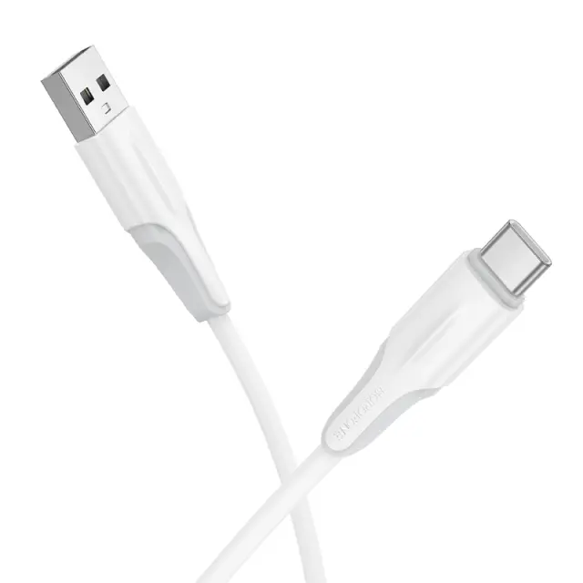 Καλώδιο Borofone BX119 USB σε USB-C 2.4A Λευκό 1m