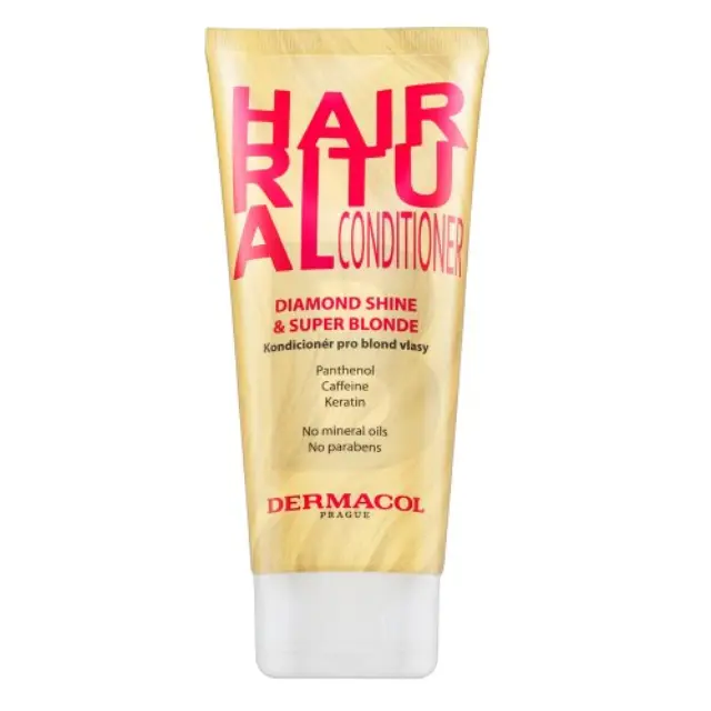 Dermacol Hair Ritual Diamond Shine & Super Blonde Conditioner strengthening conditioner for blond hair 200 ml